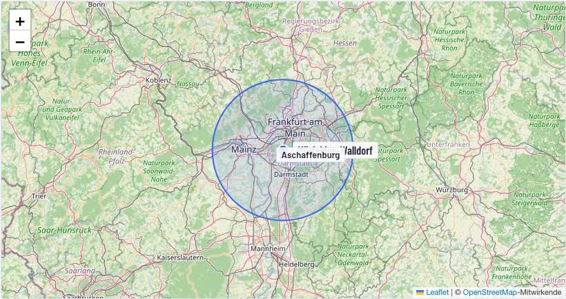 Einsatzgebiet 40 km um Mörfelden-Walldorf
